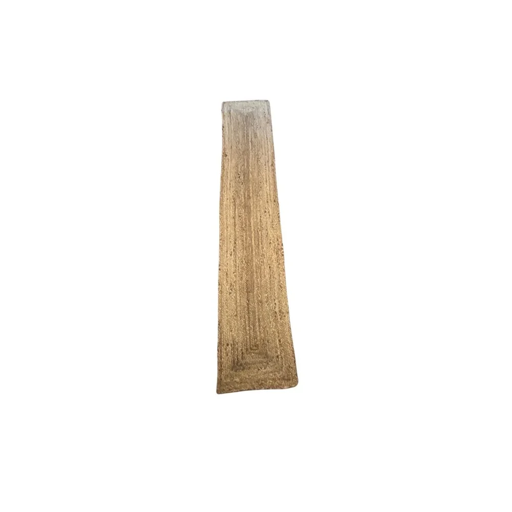 Natural Braided Jute Table Runner 6ft x 13.5in Rustic Farmhouse Boho Decor Tan